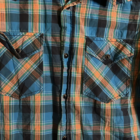 Western style snap down shirt slim fit l2 - Picture 2 of 4